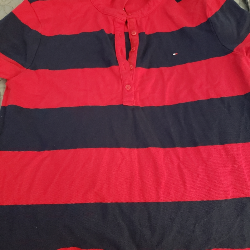 Red and blue Tommy Hilfiger Polo